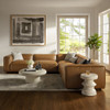 Modway Auren 5-Piece Upholstered Vegan Leather Modular L-Shaped Sofa by Modway-EEI-7129