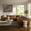 Modway Auren 5-Piece Upholstered Vegan Leather Modular L-Shaped Sofa by Modway-EEI-7129