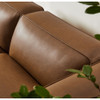 Modway Auren 3-Piece Upholstered Vegan Leather Modular Loveseat with Ottoman by Modway-EEI-7130