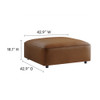 Modway Auren 5-Piece Upholstered Vegan Leather Modular U-Shaped Sofa by Modway-EEI-7131