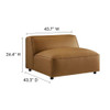 Modway Auren 6-Piece Upholstered Vegan Leather Modular Sofa by Modway-EEI-7134