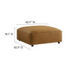 Modway Auren 6-Piece Upholstered Vegan Leather Modular Sofa by Modway-EEI-7134