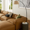 Modway Auren 6-Piece Upholstered Vegan Leather Modular Sofa by Modway-EEI-7134