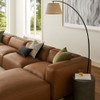 Modway Auren 6-Piece Upholstered Vegan Leather Modular Sofa by Modway-EEI-7134