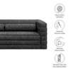 Modway Relle Channel Tufted Boucle Upholstered Sofa by Modway-EEI-7136