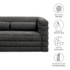 Modway Relle Channel Tufted Boucle Upholstered Loveseat by Modway-EEI-7137