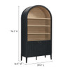 Modway Nolan 74" Tall Wide Arched Storage Display Cabinet Bookshelf by Modway-EEI-7169