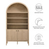 Modway Nolan 74" Tall Wide Arched Storage Display Cabinet Bookshelf by Modway-EEI-7169