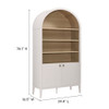 Modway Nolan 74" Tall Wide Arched Storage Display Cabinet Bookshelf by Modway-EEI-7169