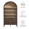 Modway Nolan 74" Tall Wide Arched Storage Display Cabinet Bookshelf by Modway-EEI-7169