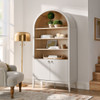 Modway Nolan 74" Tall Wide Arched Storage Display Cabinet Bookshelf by Modway-EEI-7169