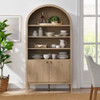 Modway Nolan 74" Tall Wide Arched Storage Display Cabinet Bookshelf by Modway-EEI-7169
