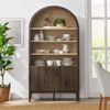 Modway Nolan 74" Tall Wide Arched Storage Display Cabinet Bookshelf by Modway-EEI-7169