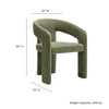 Modway Oslo Barrel Fabric Upholstered Dining Accent Chair by Modway-EEI-7224
