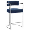 Modway Huron Curved Back Fabric and Metal Counter Stool by Modway-EEI-7227