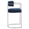Modway Huron Curved Back Fabric and Metal Counter Stool by Modway-EEI-7227