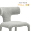Modway Stellan Curved Back Boucle Upholstered Dining Chair Set of 2 by Modway-EEI-7230