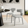 Modway Stellan Curved Back Boucle Upholstered Dining Chair Set of 2 by Modway-EEI-7230
