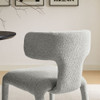 Modway Stellan Curved Back Boucle Upholstered Dining Chair Set of 2 by Modway-EEI-7230
