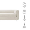 Modway Leif 89" Performance Velvet Upholstered Sofa by Modway-EEI-7281