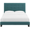 Modway Melanie Tufted Button Upholstered Fabric Queen Platform Bed by Modway-MOD-5879