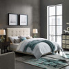 Modway Melanie Tufted Button Upholstered Fabric Queen Platform Bed by Modway-MOD-5879