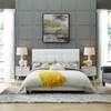 Modway Melanie Tufted Button Upholstered Fabric Queen Platform Bed by Modway-MOD-5879