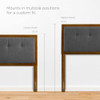 Modway Draper Tufted Fabric and Wood Full Headboard by Modway-MOD-6225