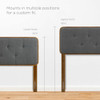 Modway Collins Tufted Fabric and Wood Full Headboard by Modway-MOD-6233