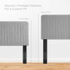 Modway Milenna Channel Tufted Upholstered Fabric King/California King Headboard by Modway-MOD-6342