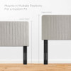 Modway Milenna Channel Tufted Upholstered Fabric King/California King Headboard by Modway-MOD-6342