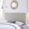 Modway Milenna Channel Tufted Upholstered Fabric King/California King Headboard by Modway-MOD-6342