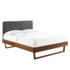 Modway Bridgette Wood King Platform Bed With Angular Frame by Modway-MOD-6644