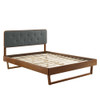 Modway Bridgette Wood King Platform Bed With Angular Frame by Modway-MOD-6644
