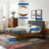 Modway Bridgette Wood Full Platform Bed With Splayed Legs by Modway-MOD-6646