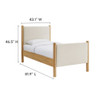 Modway Maven Twin Size Fabric Upholstered Platform Bed by Modway-MOD-7183