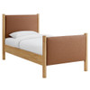 Modway Maven Twin Size Vegan Leather Upholstered Platform Bed by Modway-MOD-7184