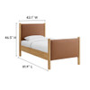 Modway Maven Twin Size Vegan Leather Upholstered Platform Bed by Modway-MOD-7184