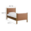 Modway Maven Twin Size Vegan Leather Upholstered Platform Bed by Modway-MOD-7184