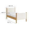 Modway Maven Twin Size Boucle Upholstered Platform Bed by Modway-MOD-7185