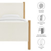 Modway Maven Twin Size Boucle Upholstered Platform Bed by Modway-MOD-7185