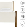 Modway Maven Twin Size Boucle Upholstered Platform Bed by Modway-MOD-7185