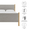 Modway Maven Full Size Fabric Upholstered Platform Bed by Modway-MOD-7186