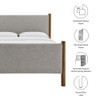 Modway Maven Full Size Fabric Upholstered Platform Bed by Modway-MOD-7186