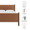 Modway Maven Full Size Vegan Leather Upholstered Platform Bed by Modway-MOD-7187