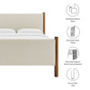 Modway Maven Queen Size Fabric Upholstered Platform Bed by Modway-MOD-7189