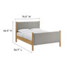 Modway Maven King Size Fabric Upholstered Platform Bed by Modway-MOD-7192