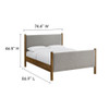 Modway Maven King Size Fabric Upholstered Platform Bed by Modway-MOD-7192