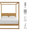 Modway Alva King Wood Canopy Platform Bed by Modway-MOD-7216