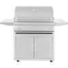 Blaze 32-Inch Built-In Stainless Steel Charcoal Grill With Adjustable Charcoal Tray & Cart - BLZ-4-CHAR/BLZ-4-CART  9